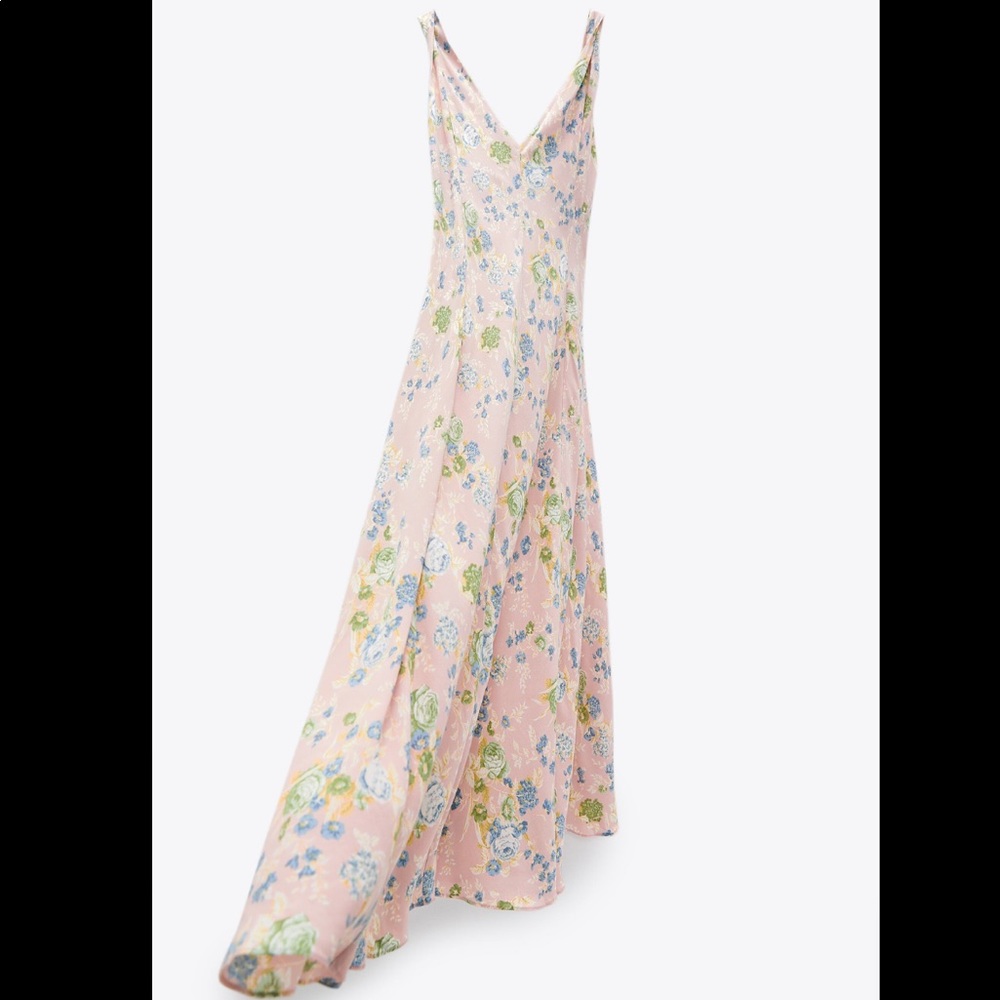 NWT Zara Printed Midi Dress - Picture 10 of 12
